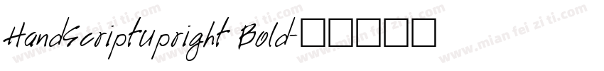 HandScriptUpright Bold字体转换